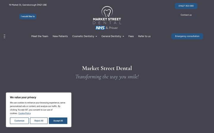 Screenshot of dentalmarketstreet.com