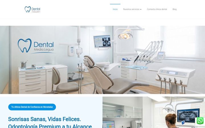Skjermbilde av dentalmedialegua.es