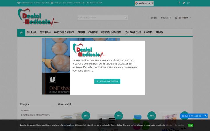 Screenshot of dentalmedicale.it