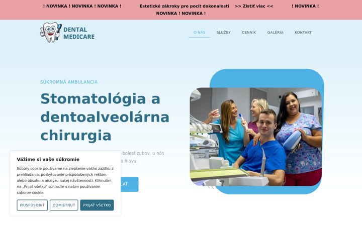 Screenshot of dentalmedicare.sk