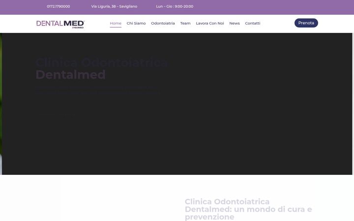 Ekrānuzņēmums no dentalmeditalia.it