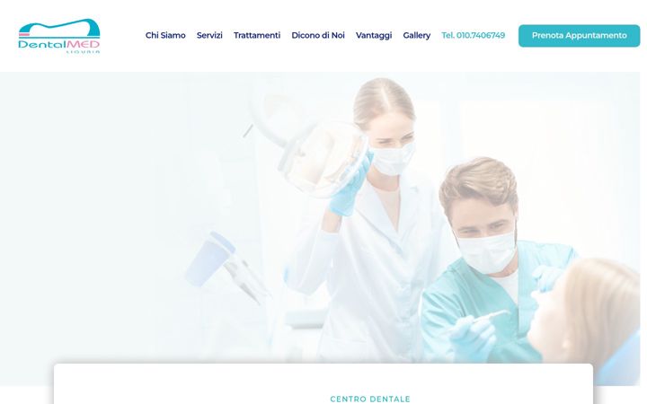 Screenshot of dentalmedliguria.com
