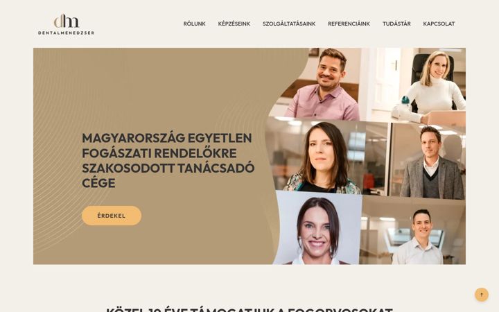 Screenshot von dentalmenedzser.hu