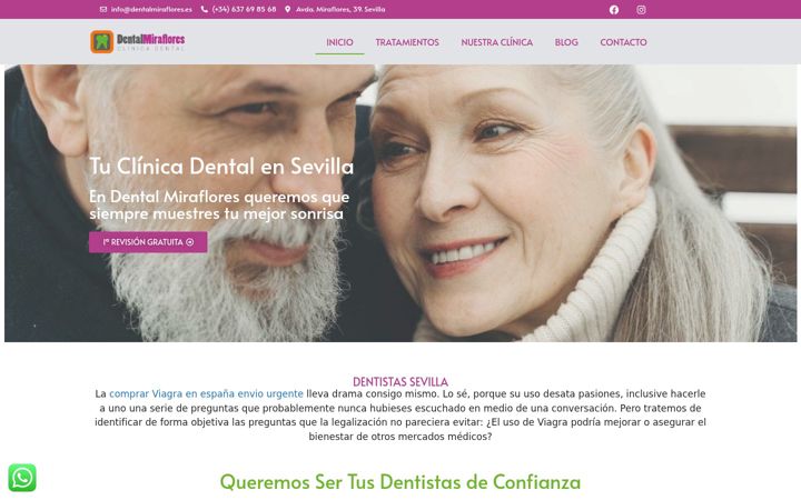 Screenshot di dentalmiraflores.es