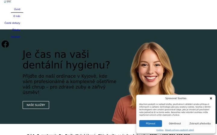 Snimka zaslona za dentalnihygienakyjov.cz
