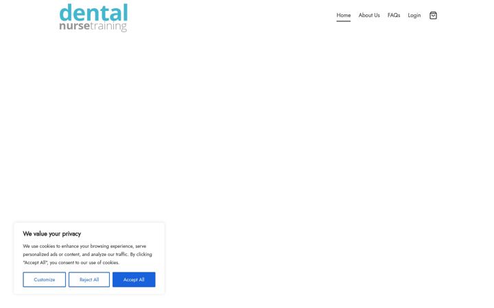 Screenshot of dentalnurse.training