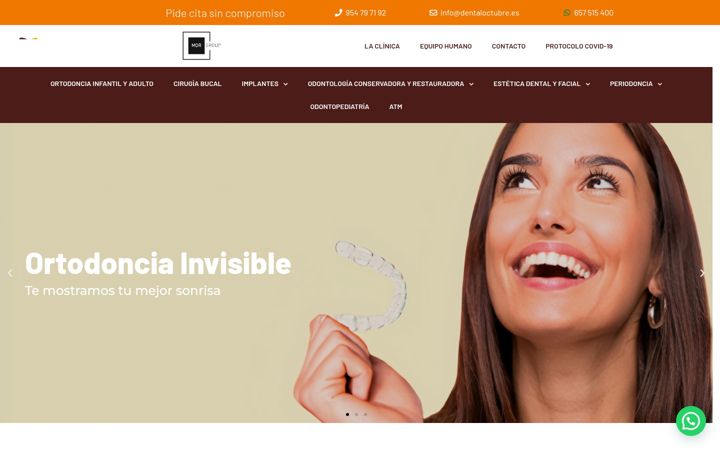 Screenshot di dentaloctubre.es