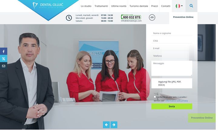 Screenshot of dentalolujic.it