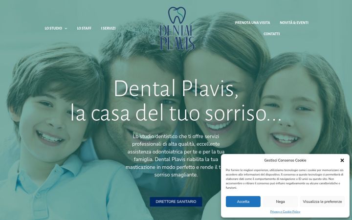 Skærmbillede af dentalplavis.it