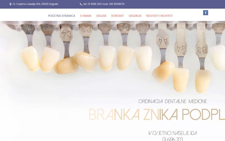 Екранна снимка на dentalpodplatnik.hr