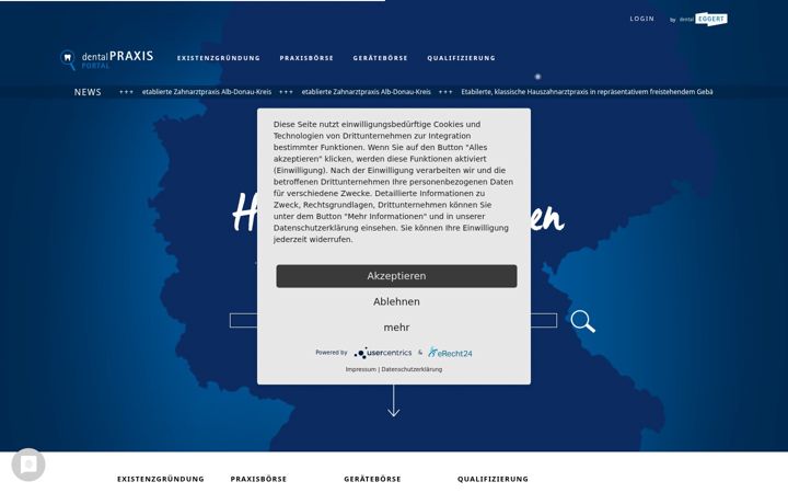 Screenshot of dentalpraxis-portal.de