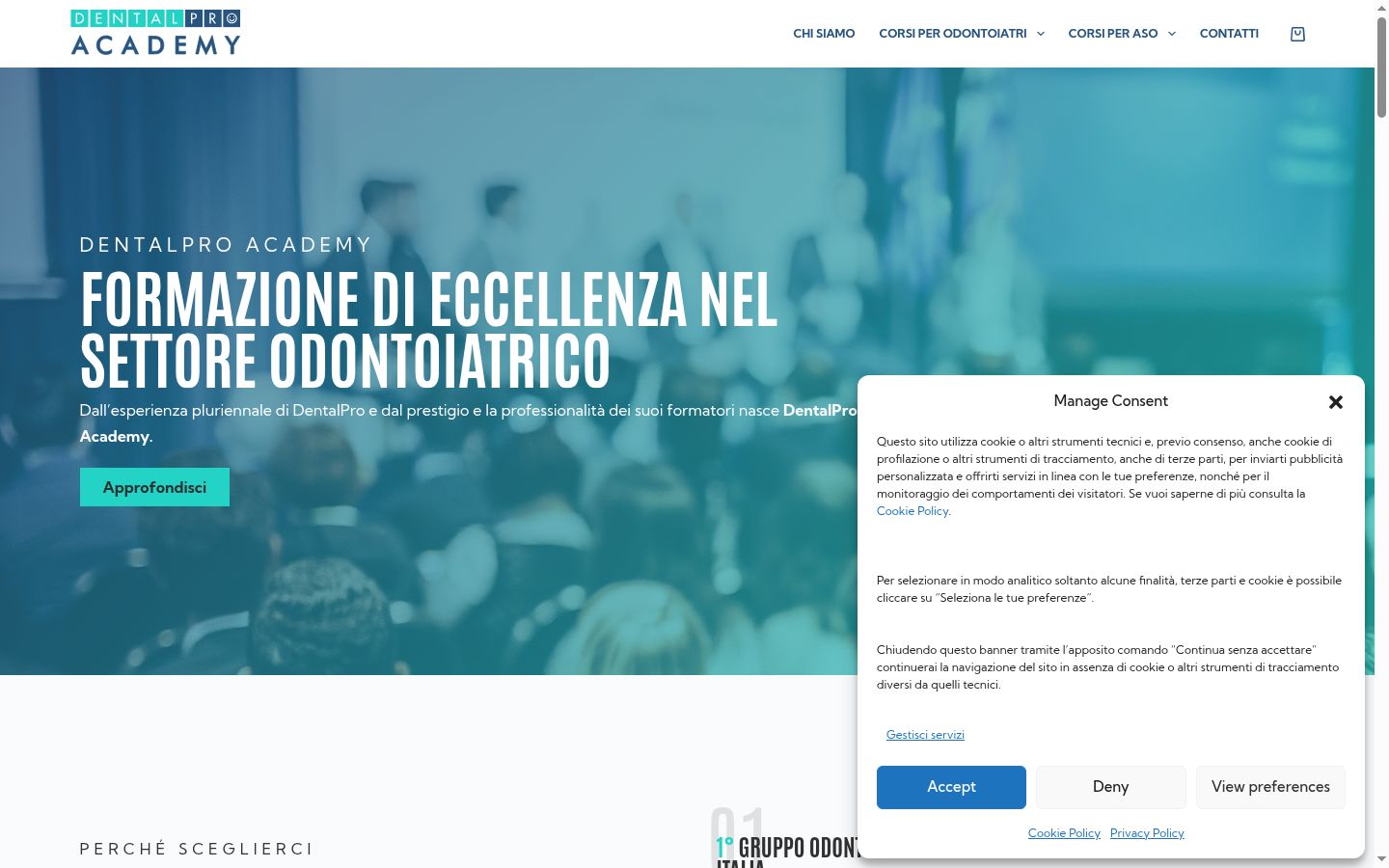 Screenshot tal-banner tal-kunsens muri qabel kwalunkwe interazzjoni
