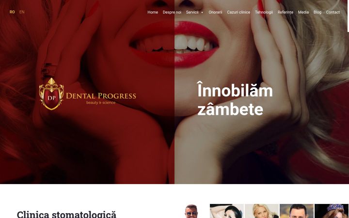 Ekraanipilt saidist dentalprogress.ro