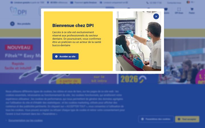 Screenshot of dentalpromotion.be