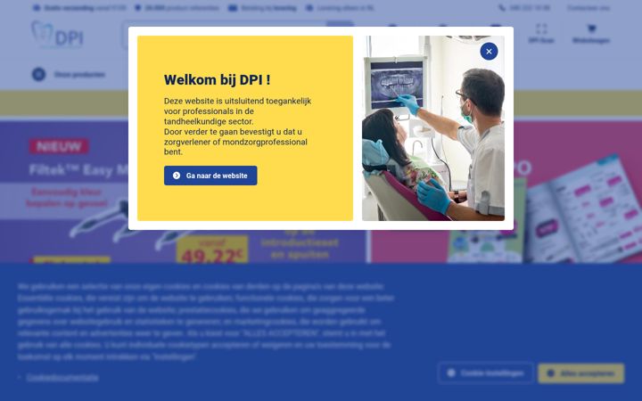 Screenshot ta' dentalpromotion.nl