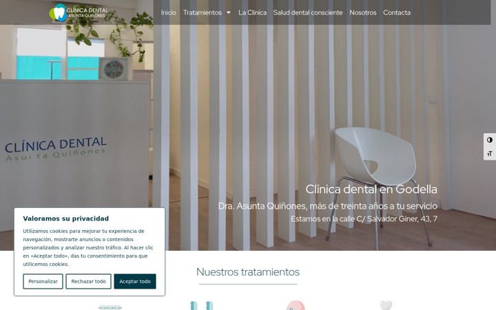 Screenshot di dentalquinones.es
