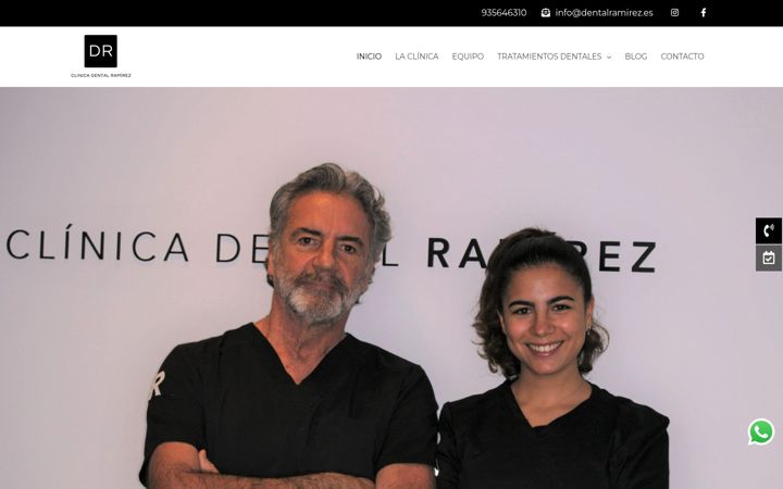 Screenshot di dentalramirez.es