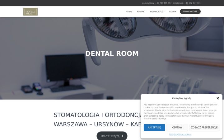 Ekraanipilt saidist dentalroom.com.pl