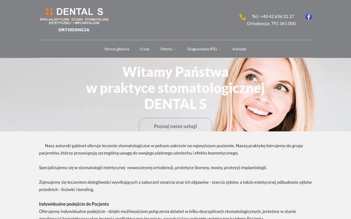 Ekraanipilt saidist dentals.pl