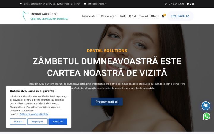 Ekraanipilt saidist dentals.ro