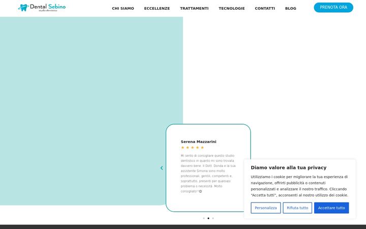 Screenshot di dentalsebino.it