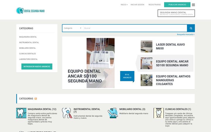 Screenshot of dentalsegundamano.net
