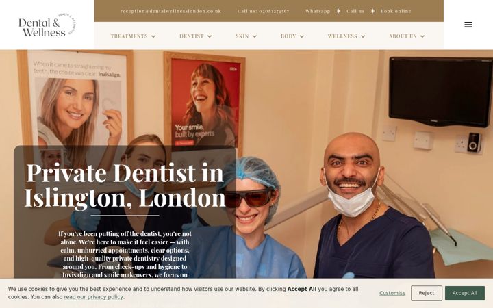 Screenshot of dentalskin.co.uk
