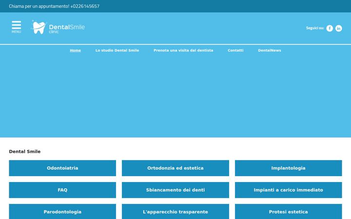 Screenshot of dentalsmileclinic.it