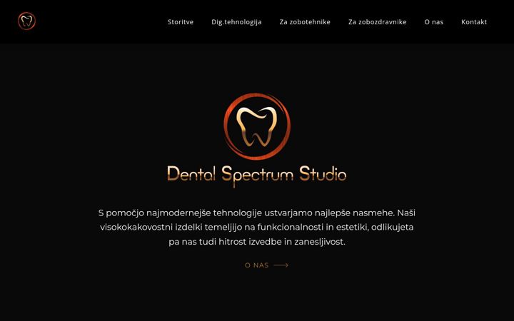 Screenshot von dentalspectrum.si