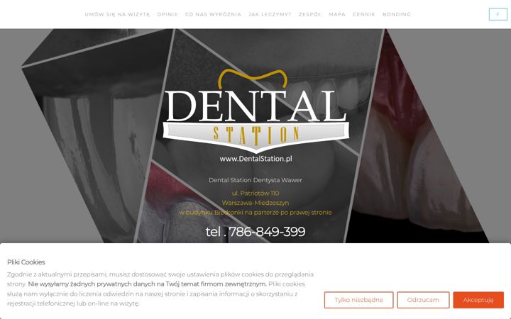 Ekraanipilt saidist dentalstation.pl