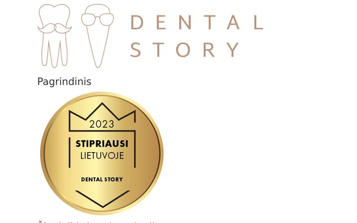 Capture d'écran de dentalstory.lt