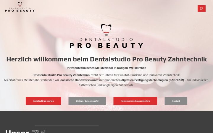 Screenshot of dentalstudio-probeauty.de