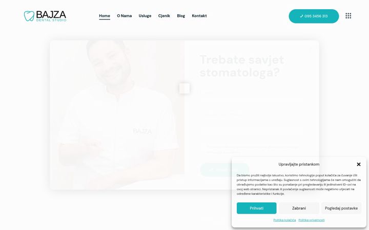 Screenshot ta' dentalstudiobajza.hr