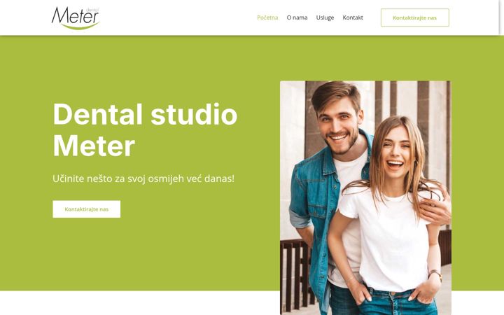 Screenshot ta' dentalstudiometer.hr
