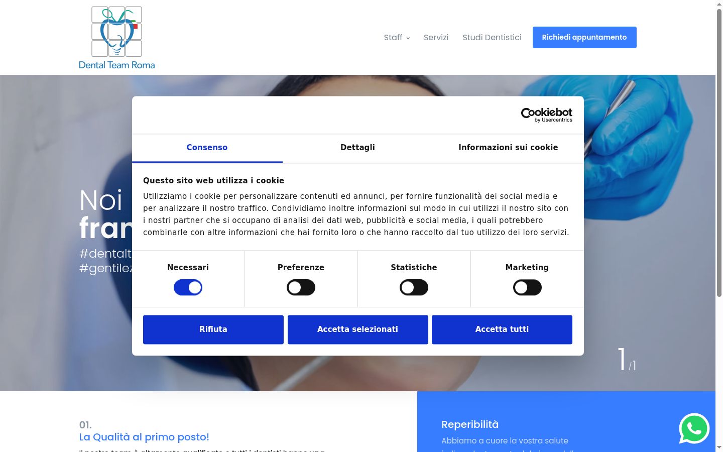 Screenshot tal-banner tal-kunsens muri qabel kwalunkwe interazzjoni