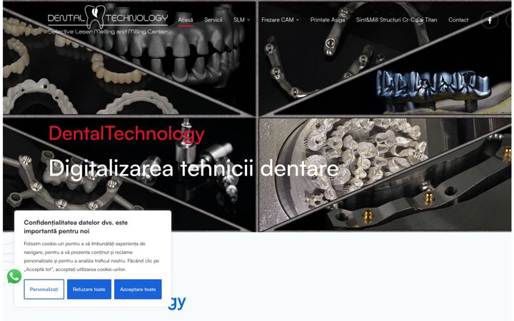 Ekraanipilt saidist dentaltechnology.ro
