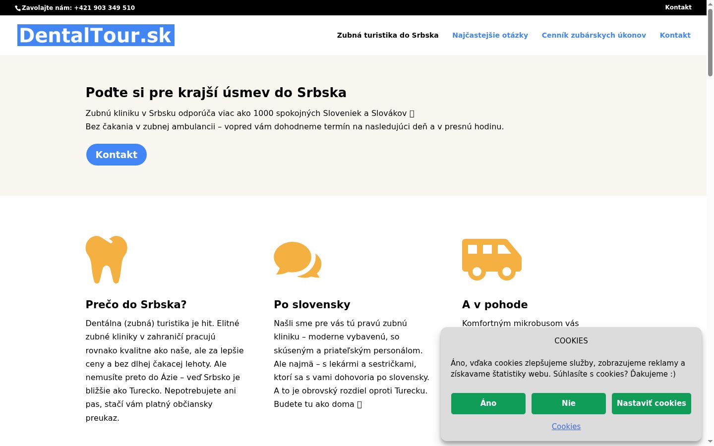 Snímek obrazovky baneru souhlasu zobrazeného před jakoukoli interakcí