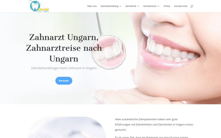 Screenshot of dentaltours.at