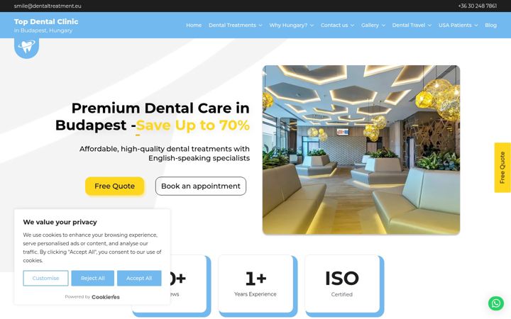 Screenshot of dentaltreatment.eu