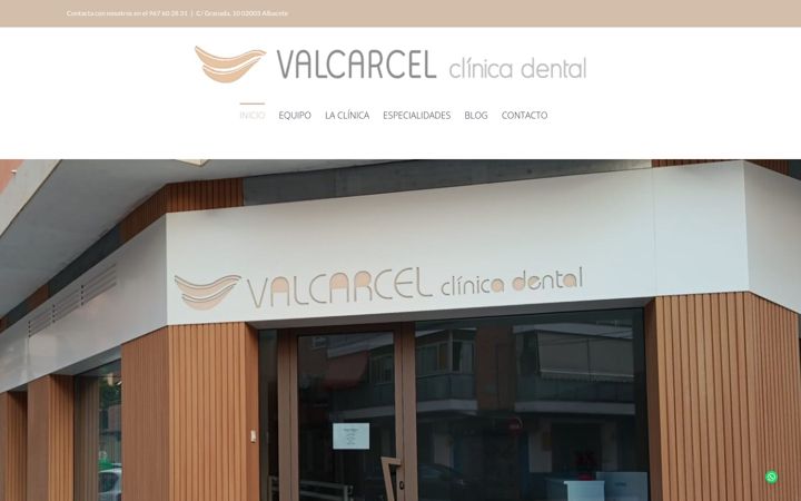 Zrzut ekranu dentalvalcarcel.es