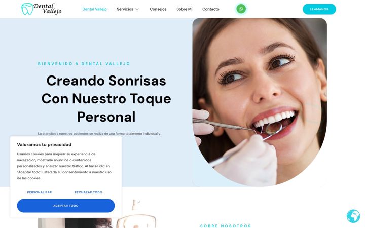 Screenshot of dentalvallejo.com