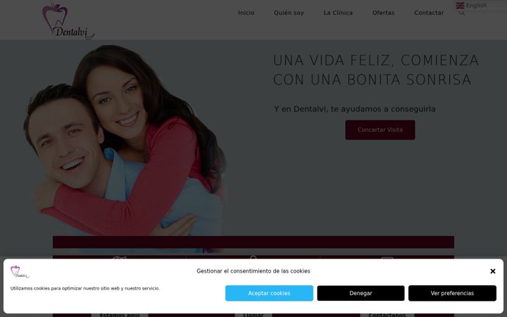 Zrzut ekranu dentalvicambrils.es