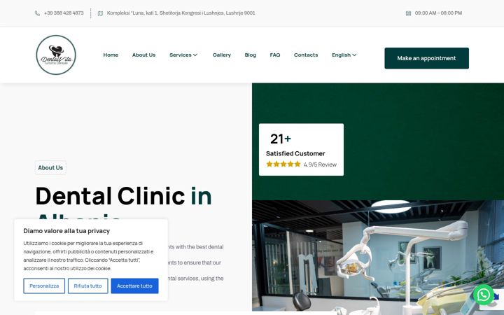 Screenshot of dentalvita.it