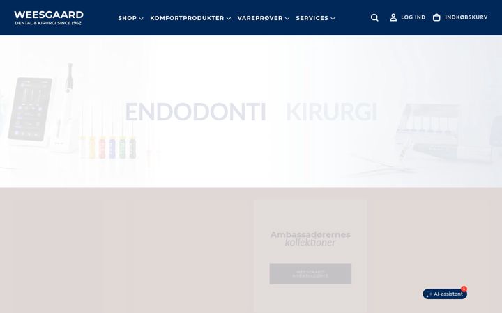 Skærmbillede af dentalwebshop.eu
