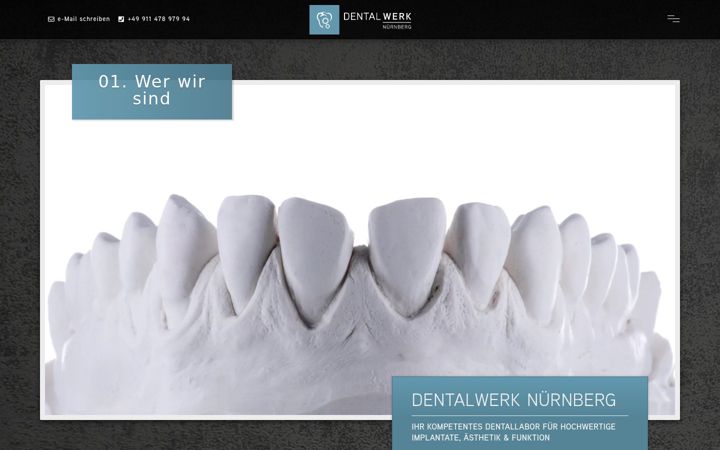 Screenshot of dentalwerk-nuernberg.de