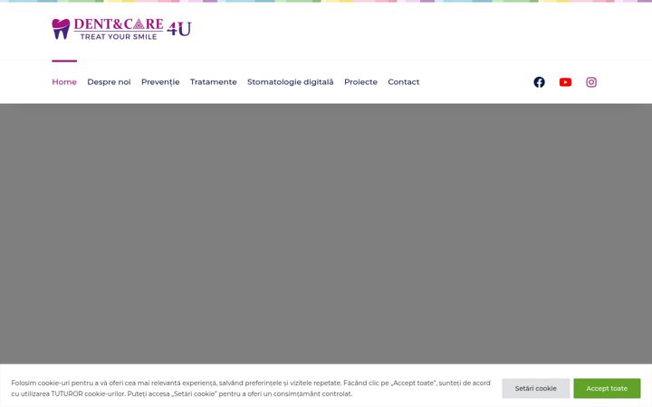 Ekraanipilt saidist dentandcare4u.ro