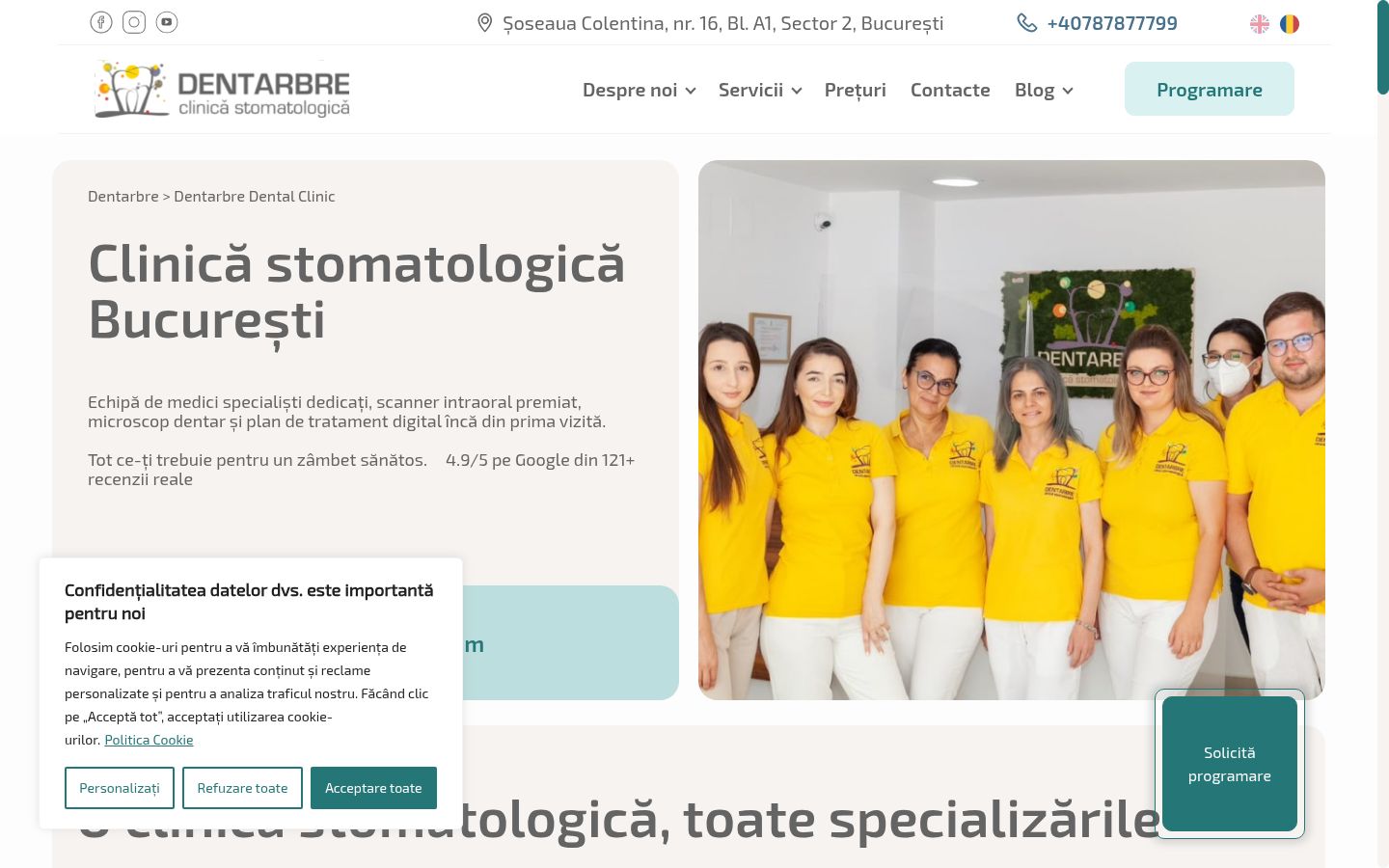 Sutikimo reklamjuostės, rodytos prieš bet kokią sąveiką, ekrano kopija
