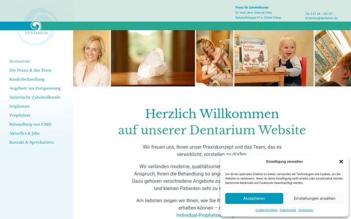 Screenshot of dentarium.de