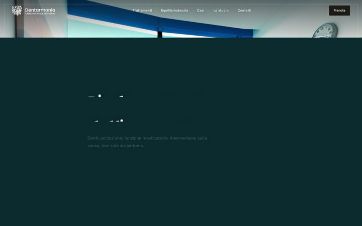 Screenshot of dentarmonia.it