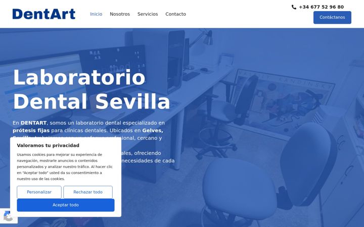 Zrzut ekranu dentart.es